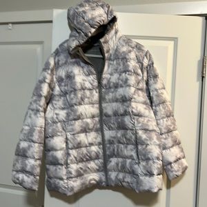 Eddie Bauer EB650 Down Hoodie Bomber Jacket 3XL Puffer Coat